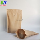 Matowe papierowe torby na żywność wielokrotnego użytku Stand Up Pouch Nakrętki plastikowe torby do pakowania