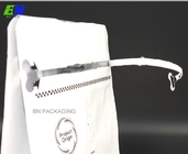 250gr Matowa biała kwadratowa niestandardowa torba na kawę z zaworem i zamkiem błyskawicznym