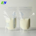 Plastikowa torba na mleko z piersi odporna na wysokie temperatury z normalnym zamkiem błyskawicznym do napełniania płynnego mleka