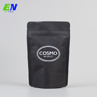 Ekologiczna torba na kawę z czarnego papieru pakowego Stand Up Packing Zipper Pouch Torby na żywność