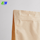 Dostosowane torby na kawę z papieru pakowego Płaska dolna torebka z okienkiem