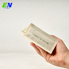 250g Matowa plastikowa, odporna na zapachy torba z płaskim dnem z zamkiem błyskawicznym i kieszenią na wizytówkę