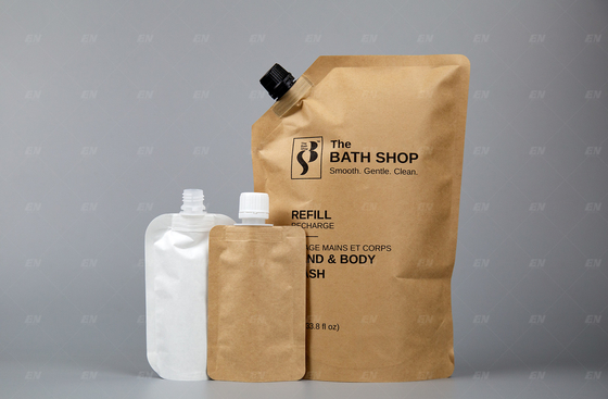 Kraft Paper Spout Pouch Bag Dostosowany rozmiar i konstrukcja do pakowania w płyny do soków